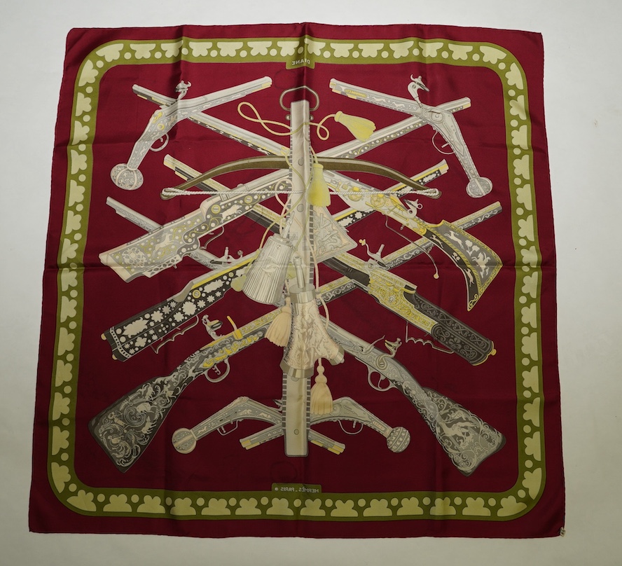 A Hermes silk scarf 'Diane', boxed